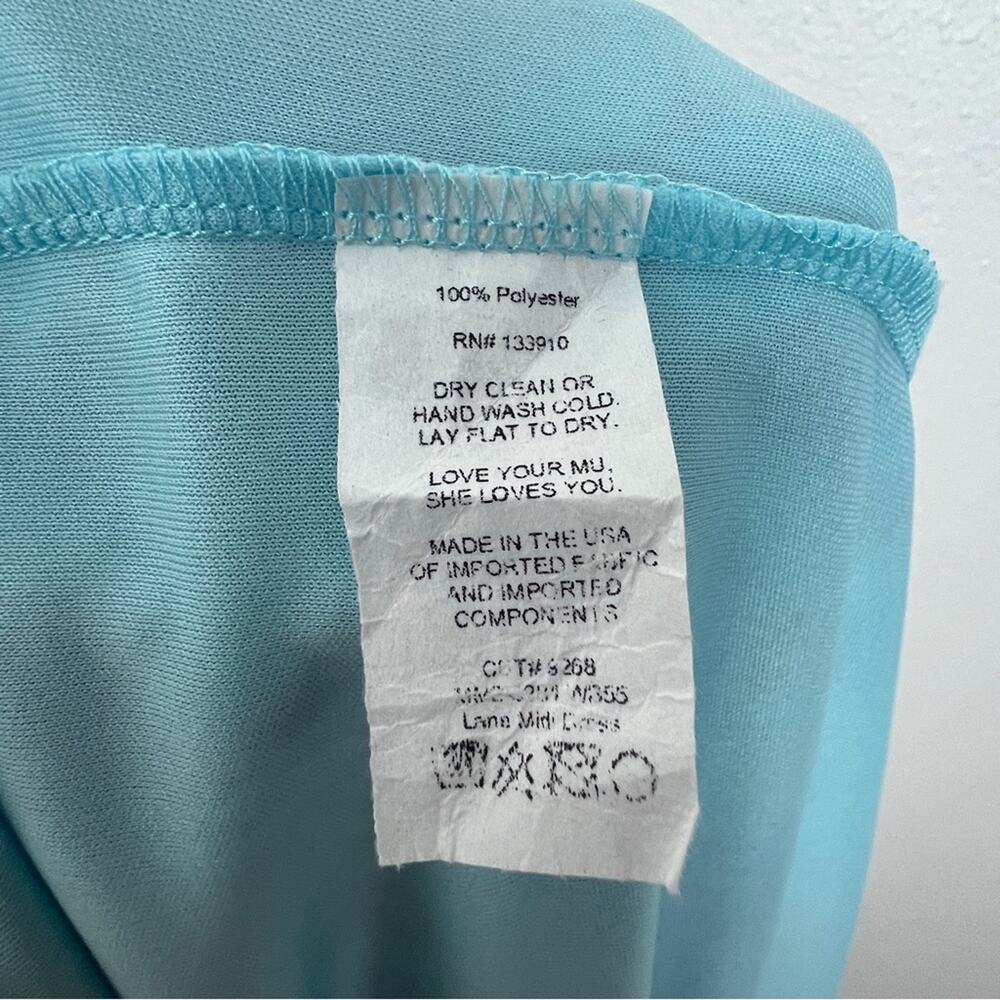 Show Me Your MuMu Floral Midi Dress in Blue, Pink, Green - Picture 9 of 9